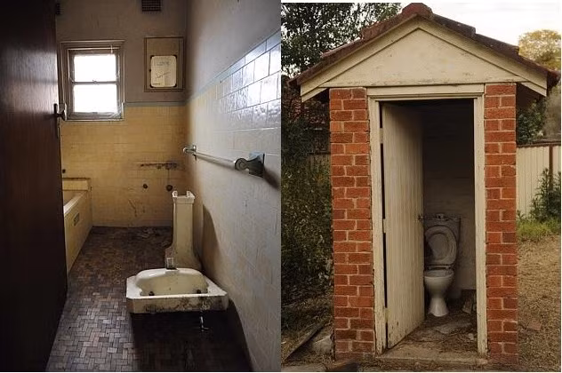 Khu vực nhà tắm và nhà vệ sinh cũng bị hư hỏng và bẩn thỉu.