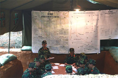 Lữ đoàn 675 họp Đảng ủy đánh giá kết quả tổ chức cơ động lực lượng...