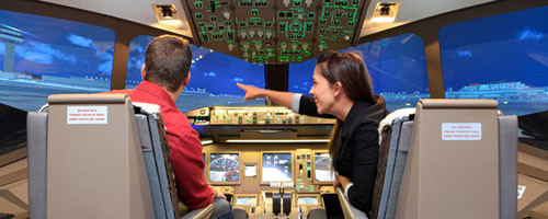 Buồng bay giả định của Boeing 777. Ảnh minh họa: Internet.