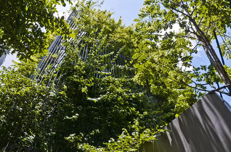 “Ngôi nhà với nhiều cây xanh sẽ làm cho thành phố thêm xanh tươi và tạo nên một môi trường sống thoải mái cho cả chủ nhân căn hộ và những người hàng xóm", kiến trúc sư Võ Trọng Nghĩa cho biết.