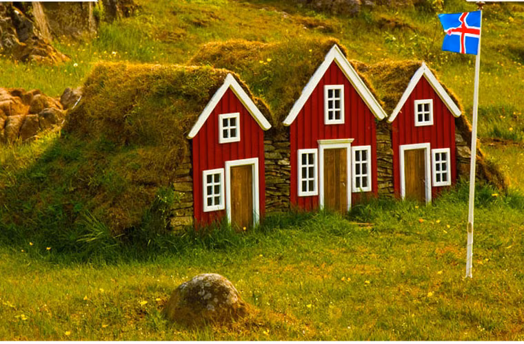 Các kiến trúc nhà ở hiện đại với mái nhà xanh đầu tiên được phát triển vào những năm 1960, nhưng người dân Bắc Âu đã sống trong kiểu nhà này cách đây hàng nghìn năm.