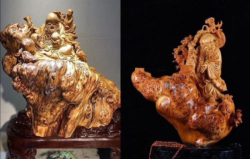 Từ đó, nguồn nhựa và dinh dưỡng nuôi cây bị gián đoạn, cản trở và tích tụ tại vết thương đó. Theo thời gian sẽ hình thành phần mắt gỗ, biếu gỗ sần sùi trên cây. Trải qua hàng chục, hàng trăm năm, phần gỗ này phình ra và có hình dáng giống như cái biếu, cái nu. Vậy nên, dân gian gọi chúng là nu.