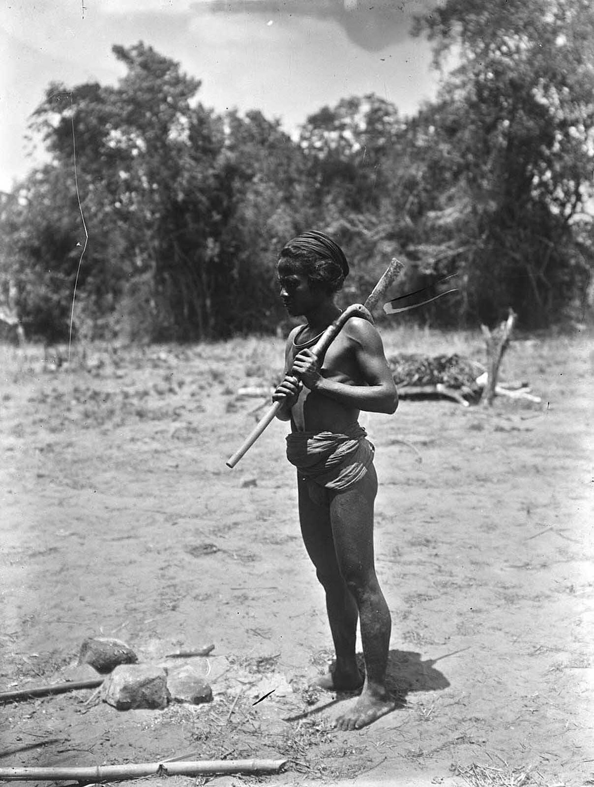 Một nam giới người Thượng gần Phan Rang.