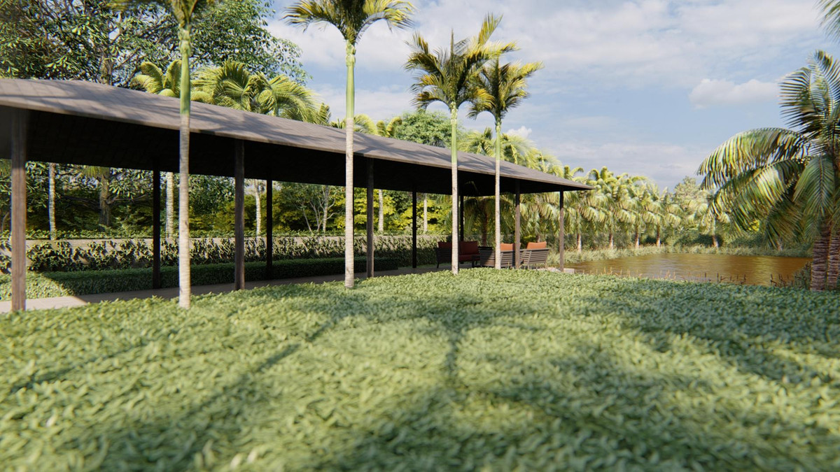 Nha vuon o Long An, lay y tuong tu cong trinh co, canh cua doc la-Hinh-21