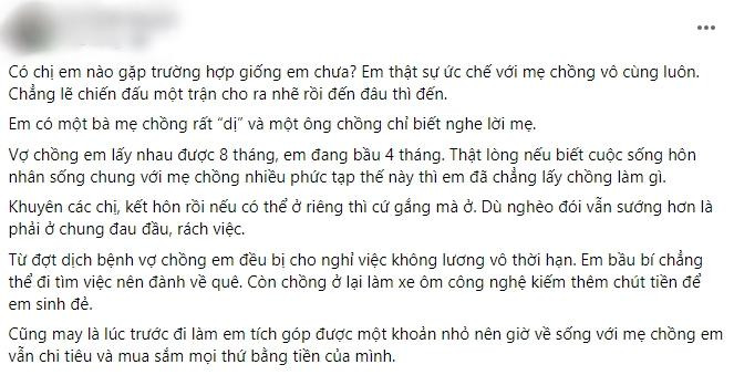 Bo me chong nam dieu hoa nhung cu 4h sang lai tat quat cua con dau