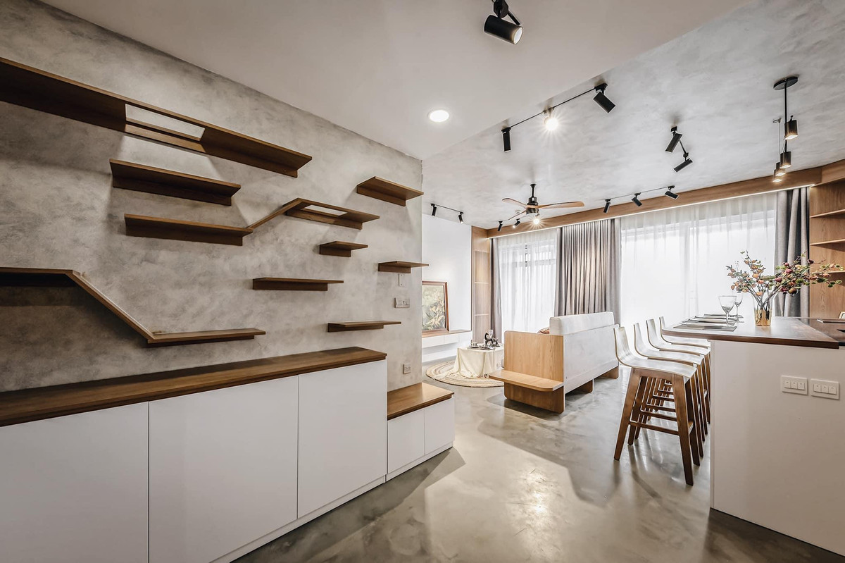 Ben trong can ho be-tong mai co ca khong gian vui choi cho thu cung-Hinh-4