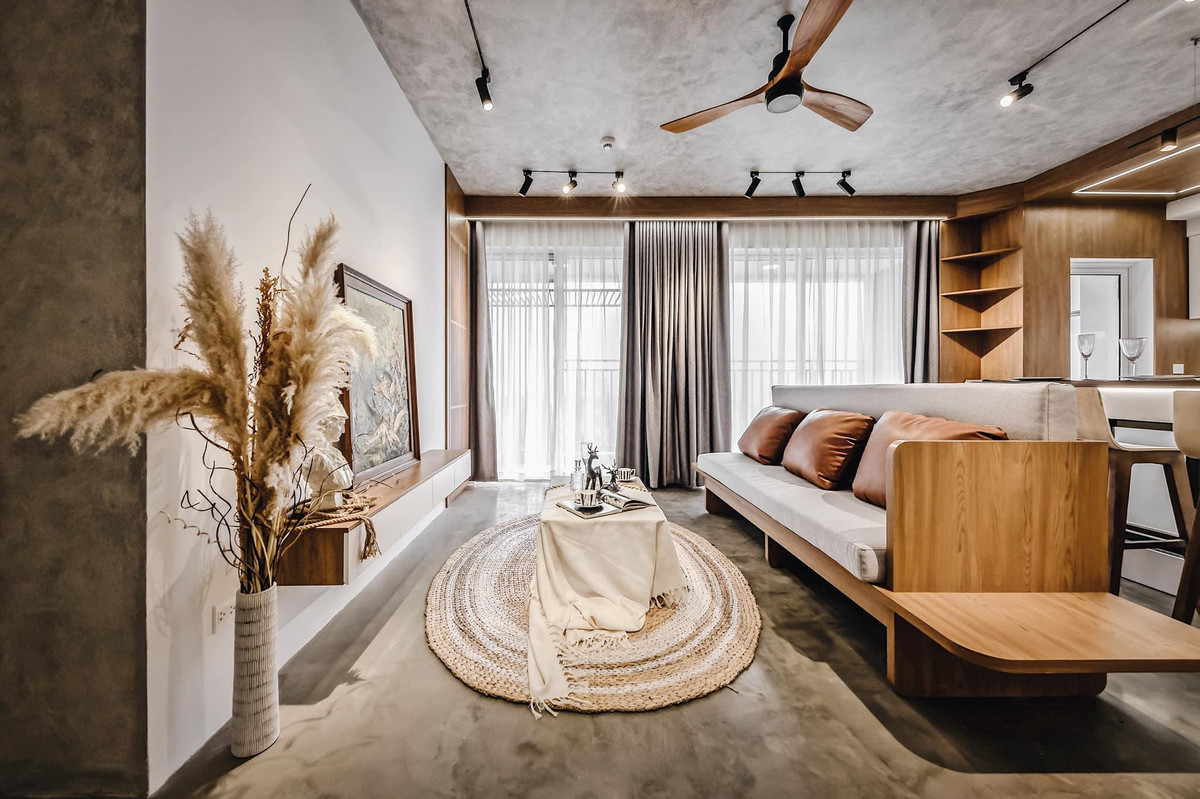 Ben trong can ho be-tong mai co ca khong gian vui choi cho thu cung-Hinh-2