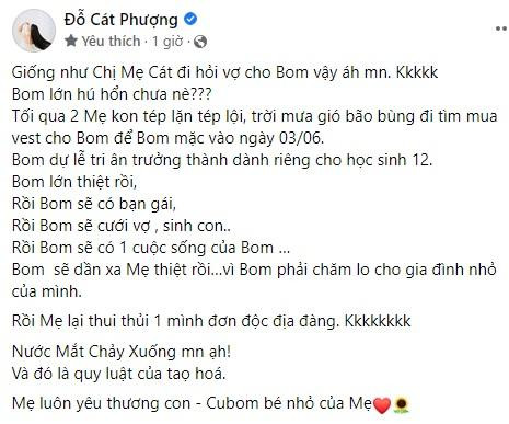 Vừa chia tay Kiều Minh Tuấn, Cát Phượng đã nghĩ tới ngày xa con - Hình 2 Vua chia tay Kieu Minh Tuan, Cat Phuong da nghi toi ngay xa con-Hinh-2