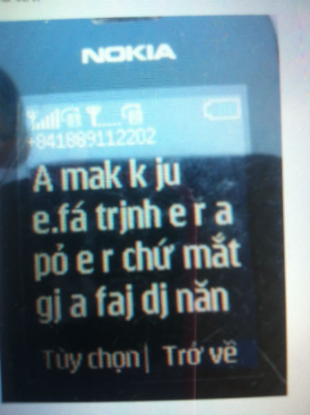 Tin nhắn được cho là của đối tượng gửi đến đe dọa nạn nhân.