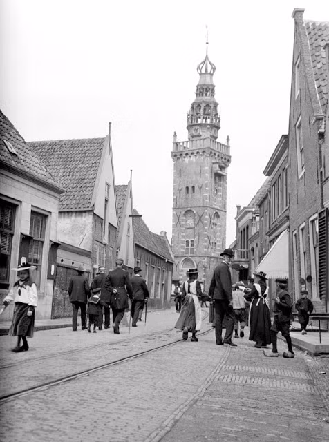 Trung tâm thị trấn Monnickendam. Ảnh: Bill Nelson Flickr.