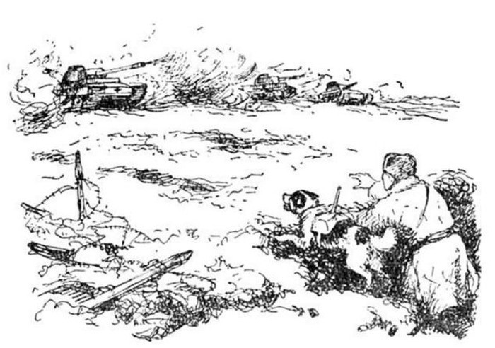 Trong cuộc chiến tranh Iraq và chiến tranh ở Afghanistan, quân đội Mỹ và một số lực lượng khác huấn luyện chó để đảm nhiệm công việc phát hiện bom mìn.