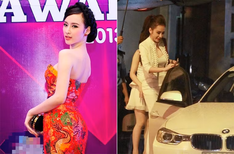 "Bà mẹ nhí" từng gây chú ý khi mang trang sức đắt tiền và sang trọng gồm đôi hoa tai Ruby đỏ hơn 150 triệu đồng cùng nhẫn Sapphire vàng có giá trị hơn 100 triệu đồng. Angela Phương Trinh cũng sở hữu một xế xịn với giá 3 tỷ đồng.