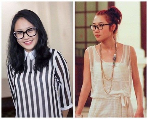 So với cô chị (phải), Thiện Thanh đáng yêu hơn hẳn. Vì xinh đẹp nên Thiện Thanh cũng từng khiến bố đau đầu bởi chuyện tình yêu mới lớn. Nhạc sĩ Quốc Trung đã viết "tâm thư" trên trang cá nhân cho bạn trai của con gái mình.