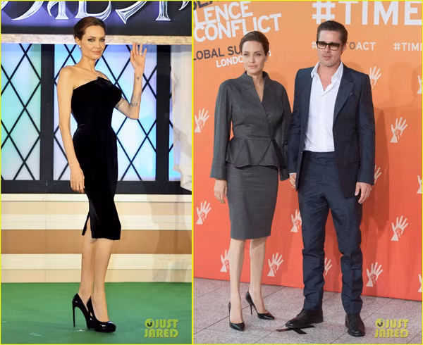 Tiếp theo sau là Angelina Jolie. Thời gian gần đây, style của bà mẹ sáu con thiên về những trang phục giản dị, thanh lịch.