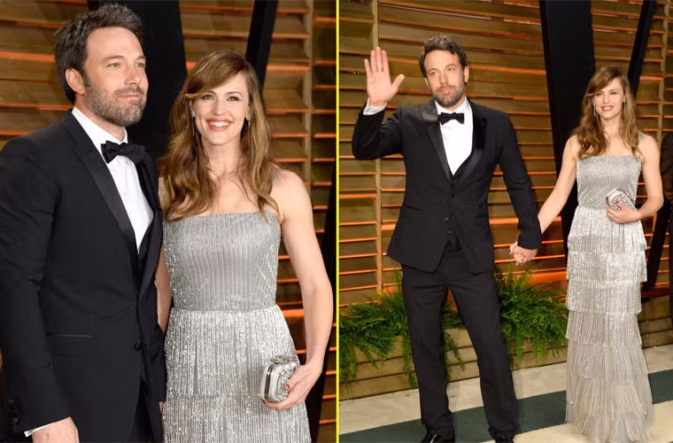 Hình ảnh tình cảm của hai vợ chồng Ben Affleck và Jennifer Garner tại Oscar 2014.