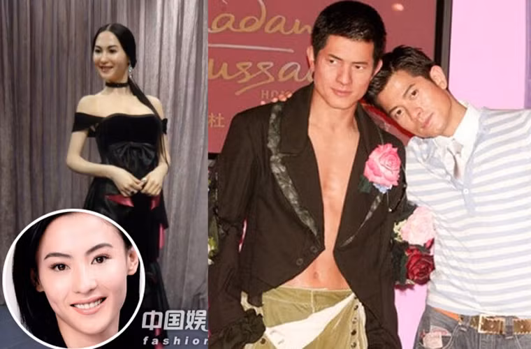 Hai bức tượng sáp của Trương Bá Chi và Quách Phú Thành cũng bị fan chê tơi tả.