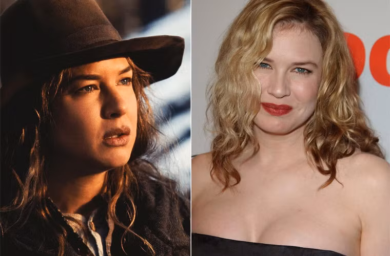 Khuôn mặt của Renee vẫn còn hơi tròn khi đóng "Cold Mountain" năm 2003 bởi chưa thể giảm cân ngay sau phim "Bridget Jone’s Diary".