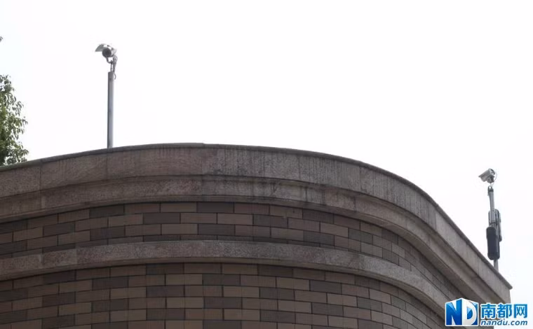 Hình ảnh camera trên các góc của tòa biệt thự.