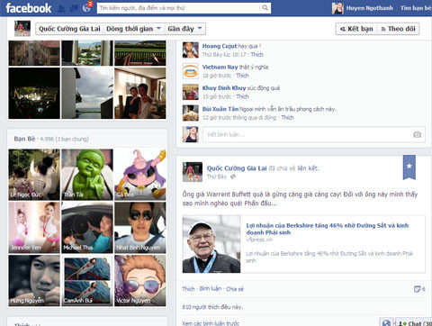 Dòng chia sẻ của Cường "đô la" trên trang cá nhân của anh.