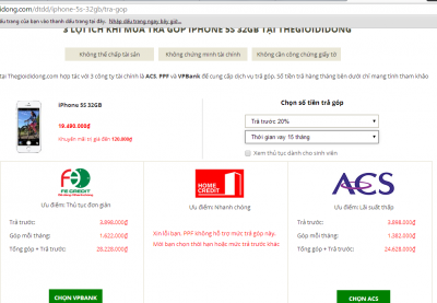 Thời gian gần đây, dư luận được dịp bàn luận về lãi suất "cắt cổ" của chương trình bán hàng trả góp mà Thế giới Di động áp dụng. Tờ Đời sống Pháp luật phản ánh, đằng sau những ưu đãi khi mua hàng thì khách hàng sẽ phải trả lãi suất trả góp như tín dụng đen và gấp từ 3–5 lần lãi suất vay kinh doanh trung và dài hạn được Ngân hàng Nhà nước (NHNN) quy định là 11,5% – 12,8%.