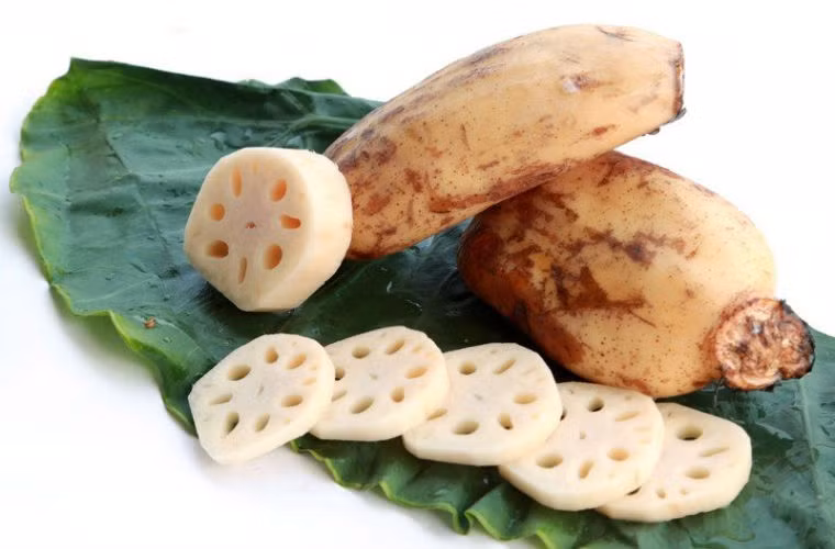 Củ sen có thể chế biến được nhiều món như: salad, chiên, hấp hoặc nấu canh với xương. Củ sen sống có tác dụng làm mát cơ thể, đặc biệt phù hợp với trẻ bị nóng trong. Nếu bé bị tiêu chảy hoặc lạnh bụng mẹ không được cho bé ăn sống. Củ sen nấu chín lại có tính ấm có tác dụng bổ vị dưỡng tỳ, bổ máu rất tốt cho trẻ có thể trạng yếu hay vừa ốm dậy.