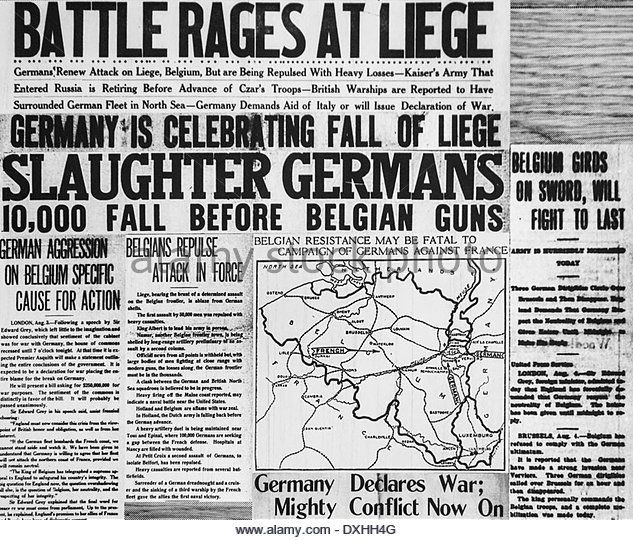 Ngoài ra, việc Đức xâm chiếm một nước trung lập đã trở thành nguyên nhân để các quốc gia phe Hiệp ước khác tham gia vào cuộc chiến tranh thế giới đầu tiên của nhân loại.