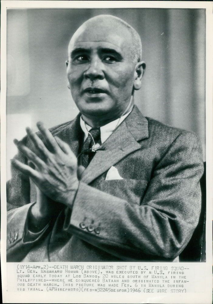 Sau chiến tranh, Tòa án Quân sự Quốc tế do MacArthur thành lập đã tuyên bố Trung tướng Homma Masaharu, chỉ huy lực lượng Nhật Bản xâm lược Philippines, phạm tội ác chiến tranh. Homma bị xử tử bằng súng vào ngày 3/4/1946, đúng ngày ông phát động cuộc tổng tấn công Bataan 4 năm trước.