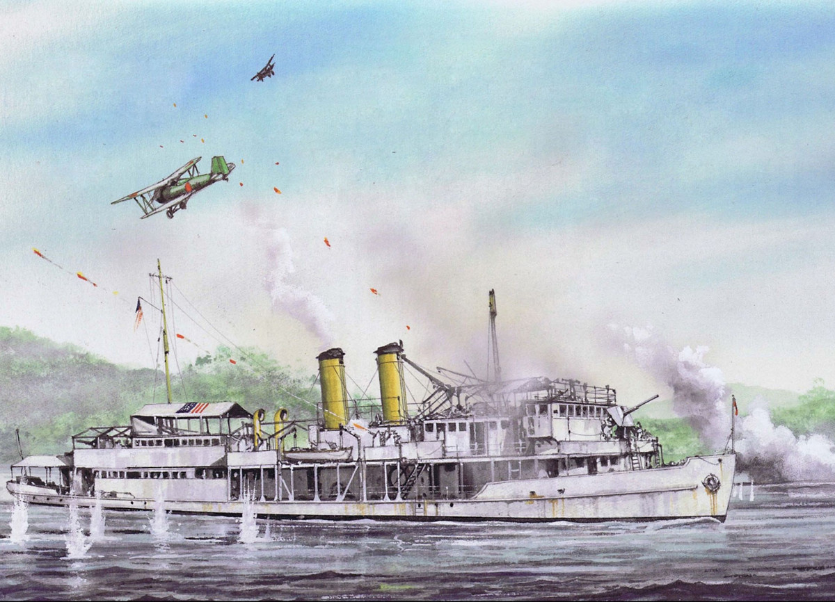 Theo đó, trong trận Nam Kinh thuộc Chiến tranh Trung – Nhật, pháo hạm USS Panay của Mỹ đã bị máy bay tiêm kích Nhật Bản tấn công và đánh chìm trong vùng biển của Trung Quốc.