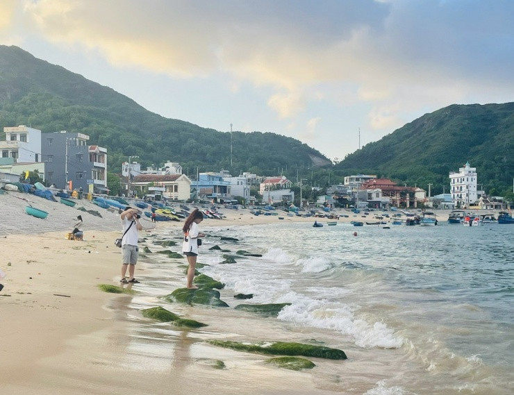 Reu xanh lang chai Nhon Hai niu chan du khach-Hinh-3