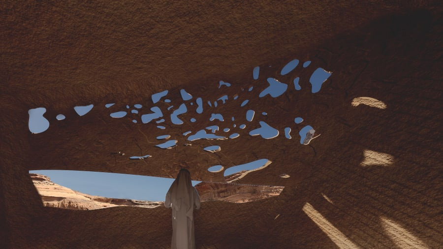 Thiết kế để tôn vinh cách tận dụng ánh sáng và bóng tối trong kiến trúc của người Nabote cổ. Một phần lớn của khu nghỉ dưỡng sẽ nằm hoàn toàn trong bờ các đá. Đặc biệt Sharaan được thiết kế để tận dụng ánh sáng tự nhiên để tạo hiệu ứng độc lạ cho công trình.