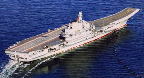 Tàu sân bay Liêu Ninh của Hải quân Trung Quốc.