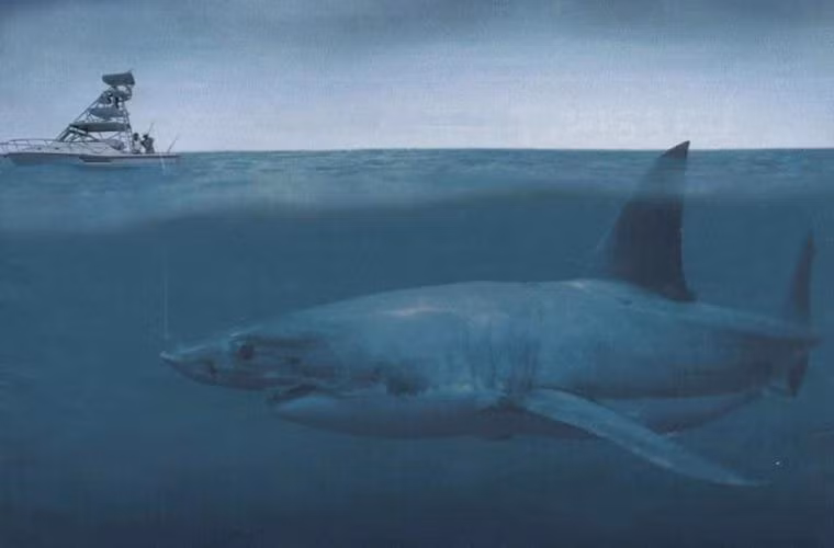  Megalodon là một trong những loài ăn thịt, loài cá mập lớn nhất từng được ghi nhận. Chúng sống ở kỷ thứ 3, cách đây khoảng từ 28 đến 1,5 triệu năm. Nó được coi là phiên bản lớn của loài cá mập trắng, với chiều dài có thể lên tới hơn 20m.