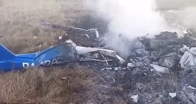 May bay do vo chong doanh nhan Nga cam lai lao thang xuong dat