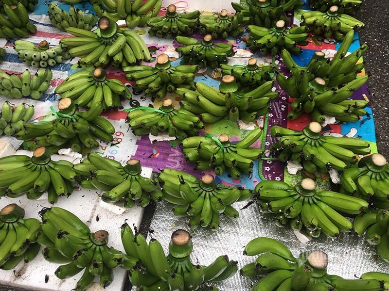 Cho 28 Tet: Chuoi xanh la liet, e buon ngay mua cuoi nam