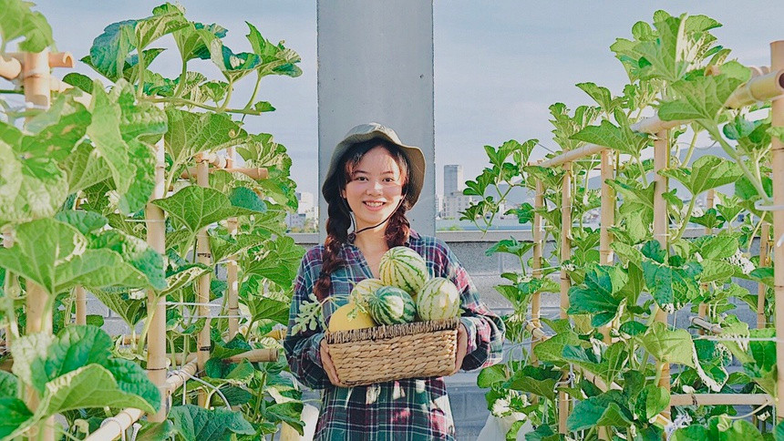 Khu vuon xanh ngat, cung cap rau cu cho ngay dich-Hinh-2