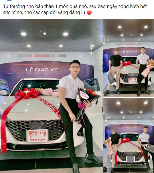 ầu tháng 2 vừa qua, hot tiktok Khoa Vương cũng khoe sắm xe chơi tết. "Tự thưởng cho bản thân một món quà nhỏ, sau bao ngày cống hiến hết mình cho các cặp đôi vàng đáng yêu", chàng trai Bạc Liệu chia sẻ.