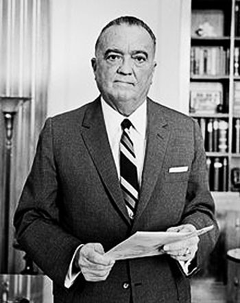 J. Edgar Hoover, Giám đốc FBI từ năm 1924 tới 1972.