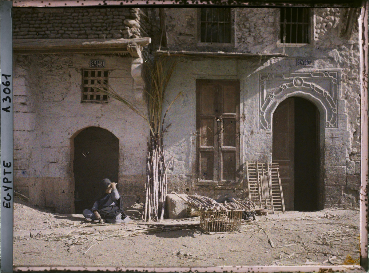 Cửa hàng bán mía ven đường.