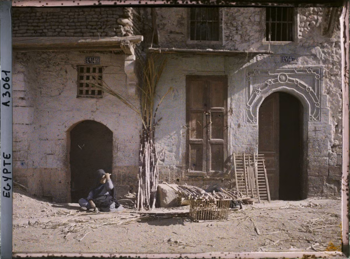 Cửa hàng bán mía ven đường.