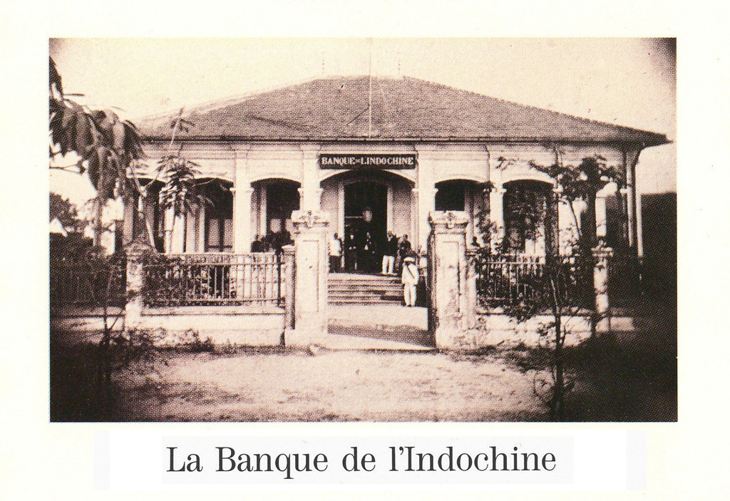 Trụ sở đầu tiên của chi nhánh Ngân hàng Đông Dương ở Sài Gòn.