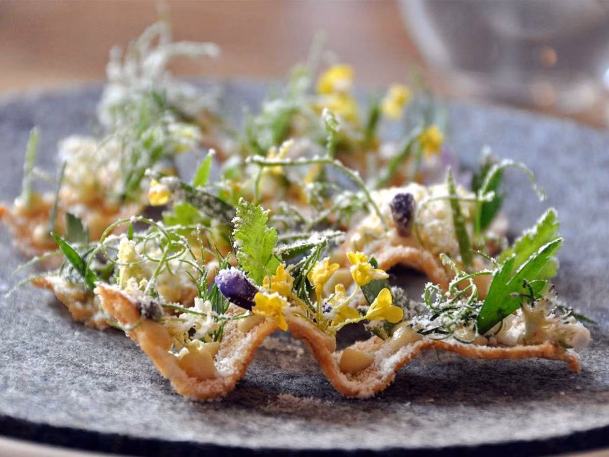 Thưởng thức những món ăn tuyệt vời tại nhà hàng tốt nhất thế giới có tên Noma ở Copenhagen, Đan Mạch. Một số món ăn nổi tiếng ở đây có thể kể đến là rêu và nấm xép chiên, bánh mì mạch nha cắt lát vàng...