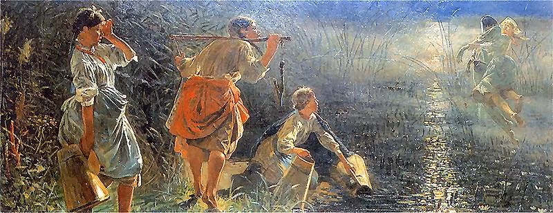 Trong một số phiên bản về Rusalka, sinh vật này được miêu tả có đôi mắt tỏa sáng như ngọn lửa màu xanh lá cây.