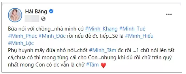 Hải Băng bức xúc đáp trả khi bị mỉa mai chồng xấu thì đẻ nhiều Hai Bang buc xuc dap tra khi bi mia mai chong xau thi de nhieu