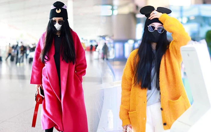 Lối ăn mặc màu mè và mix&amp;match rối rắm, chẳng mấy ăn nhập chính là một trong những nguyên nhân khiến dân tình luôn thở dài trước mỗi lần Phạm Băng Băng xuất hiện đời thường. Nhìn vào bộ cánh này của Phạm Băng Băng, chắc hẳn rằng ai cũng phải tự hỏi nữ diễn viên vì sao phải tự dìm hàng phong cách. Dù 2 chiếc áo ấm áp mang tông màu rực đã đủ hút mắt, nhưng cách phối thêm nón hình thú đã đánh tụt đi độ sang chảnh của tổng thể.