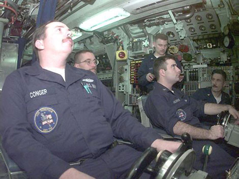 Buồng lái tàu ngầm Los Angeles.