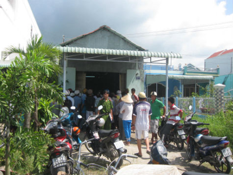 Ngôi nhà nơi xảy vụ việc.