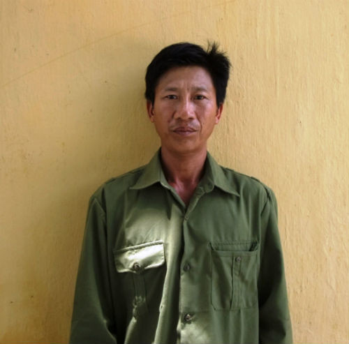 Đối tượng Phạm Lê Ngẫu tại cơ quan điều tra. Đối tượng Phạm Lê Ngẫu tại cơ quan điều tra.