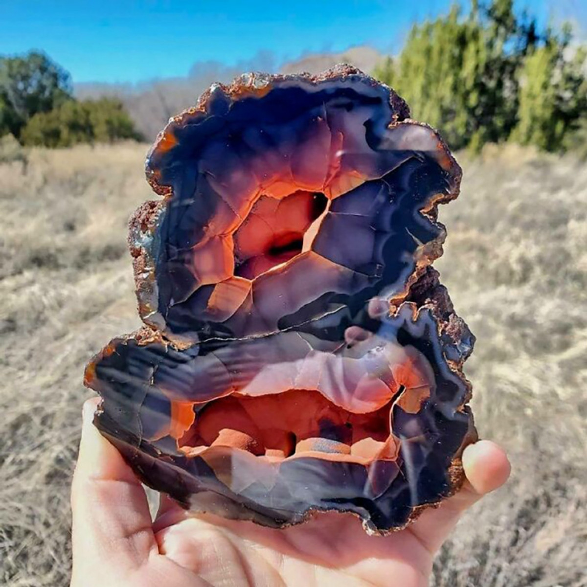 Loại đá mã não tuyệt đẹp và hiếm có chỉ được tìm thấy ở Argentina.