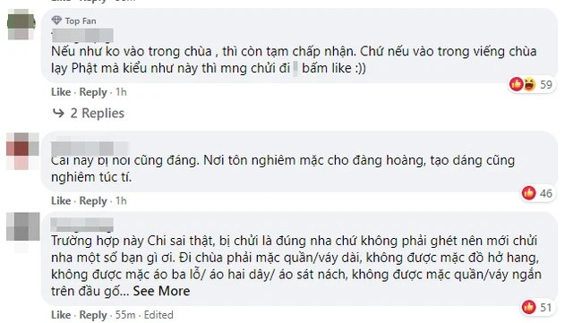 Chi Pu bi chi trich khi di chua dau nam moi nhung lai dien vay ngan-Hinh-2