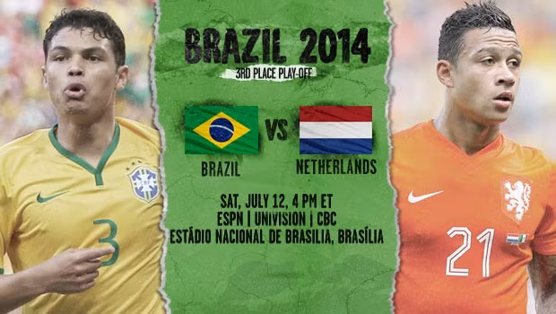 Hà Lan không muốn đá trận tranh giải ba, trong khi đó Brazil lại đang rất khát khao có được một danh hiệu vớt vát cho kỳ World Cup tại quê nhà.